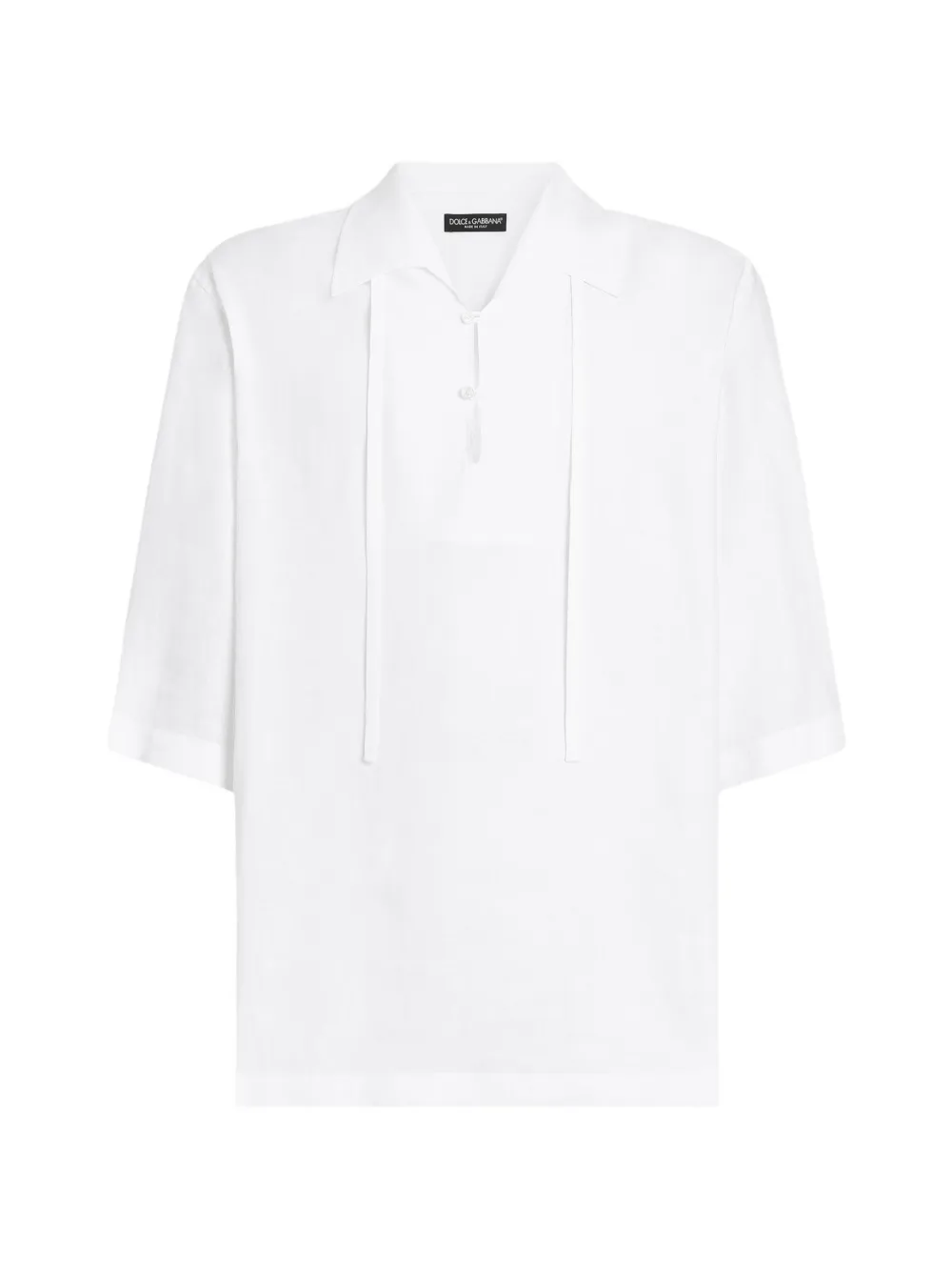 Dolce & Gabbana Camicia Hawaii in lino - Bianco