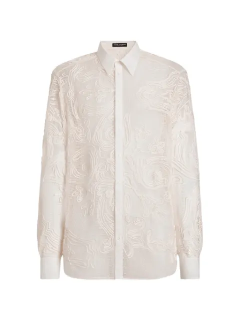 Dolce & Gabbana Martini shirt in embroidered linen