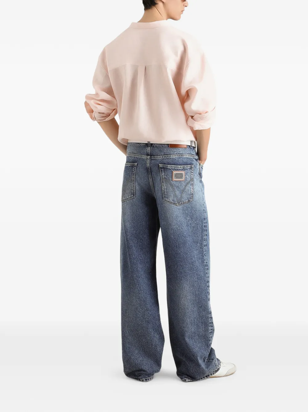 Dolce & Gabbana EXCLUSIVE linnen overhemd Roze