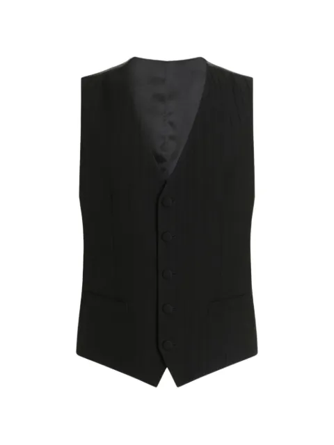 Dolce & Gabbana veston rayé en laine jacquard à simple boutonnage