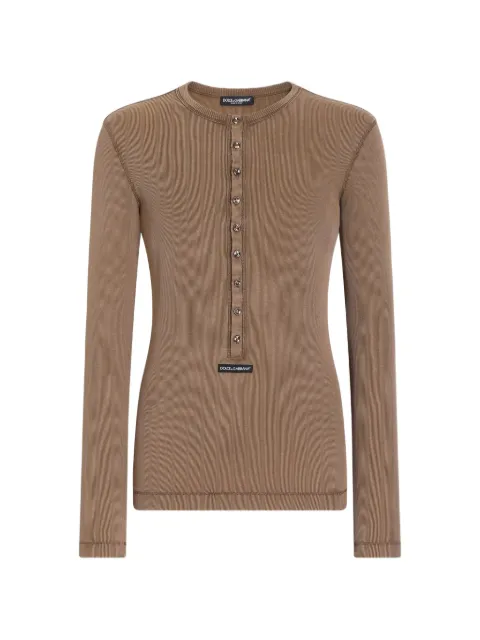 Dolce & Gabbana Serafino ribbed T-shirt