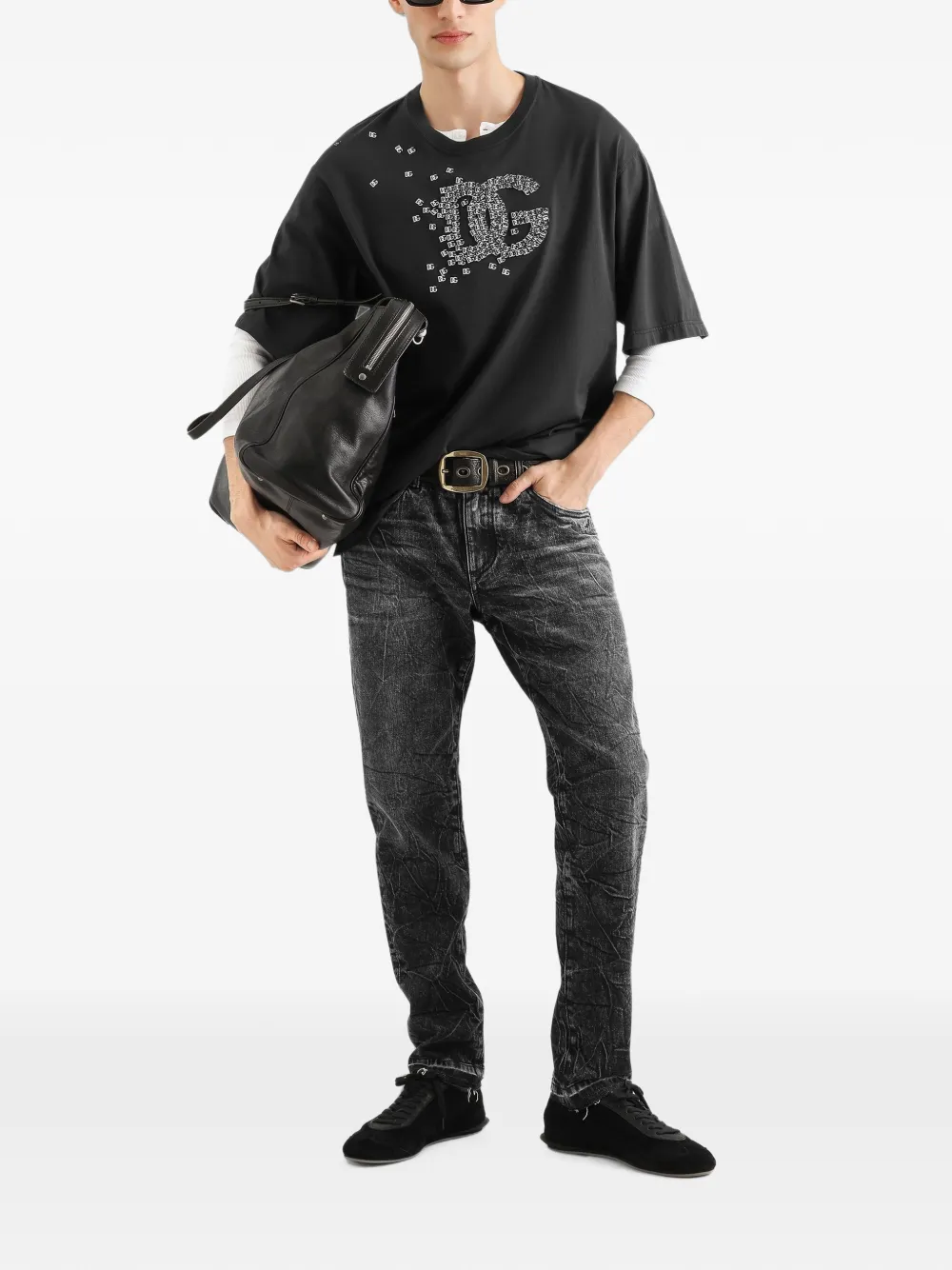 Dolce & Gabbana Katoenen T-shirt Zwart