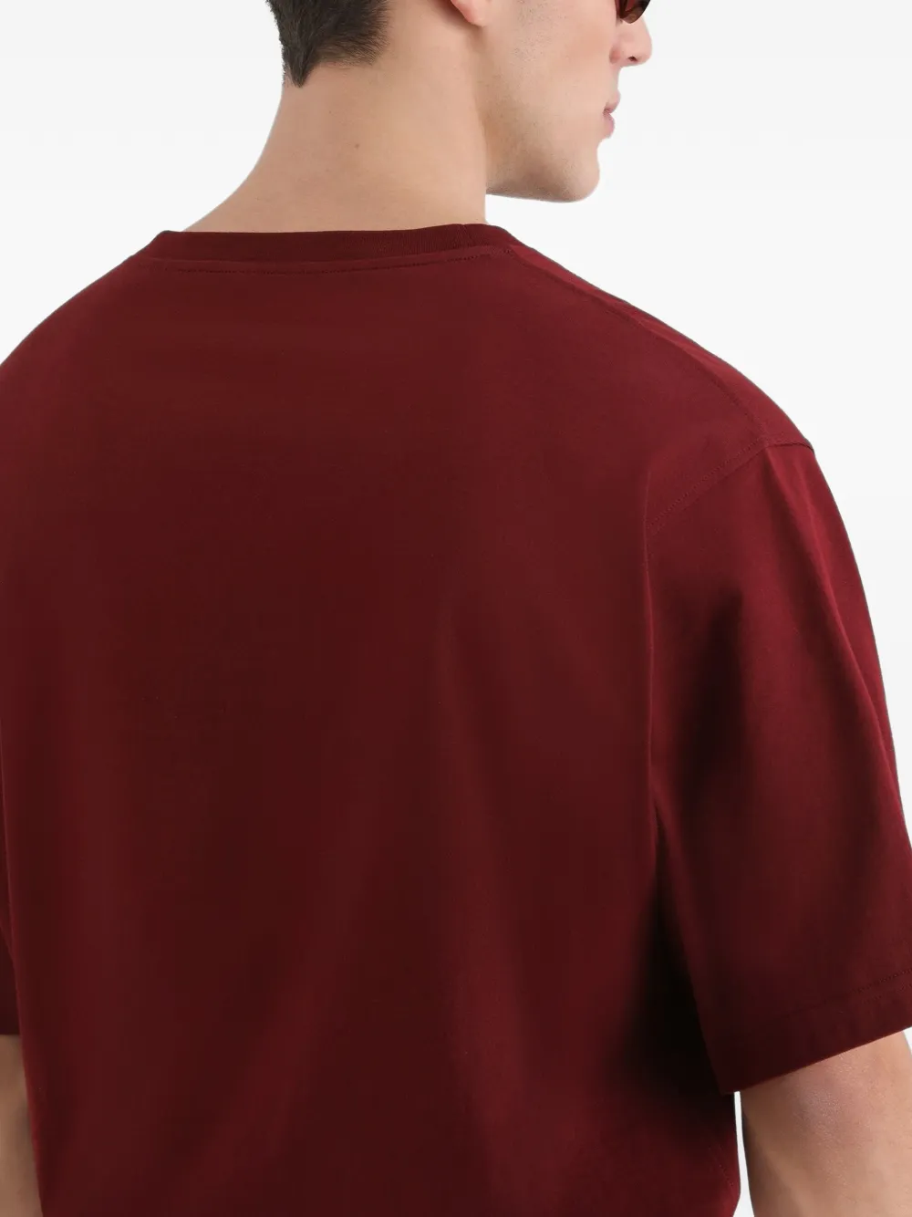 Dolce & Gabbana Katoenen T-shirt met logo Rood