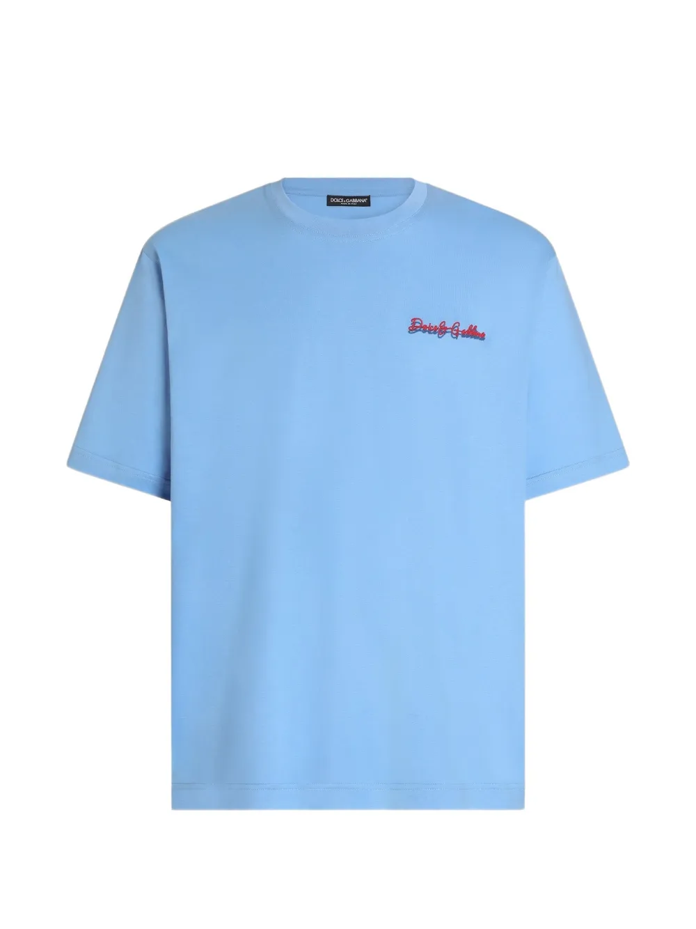 Dolce & Gabbana logo cotton T-shirt - Blu