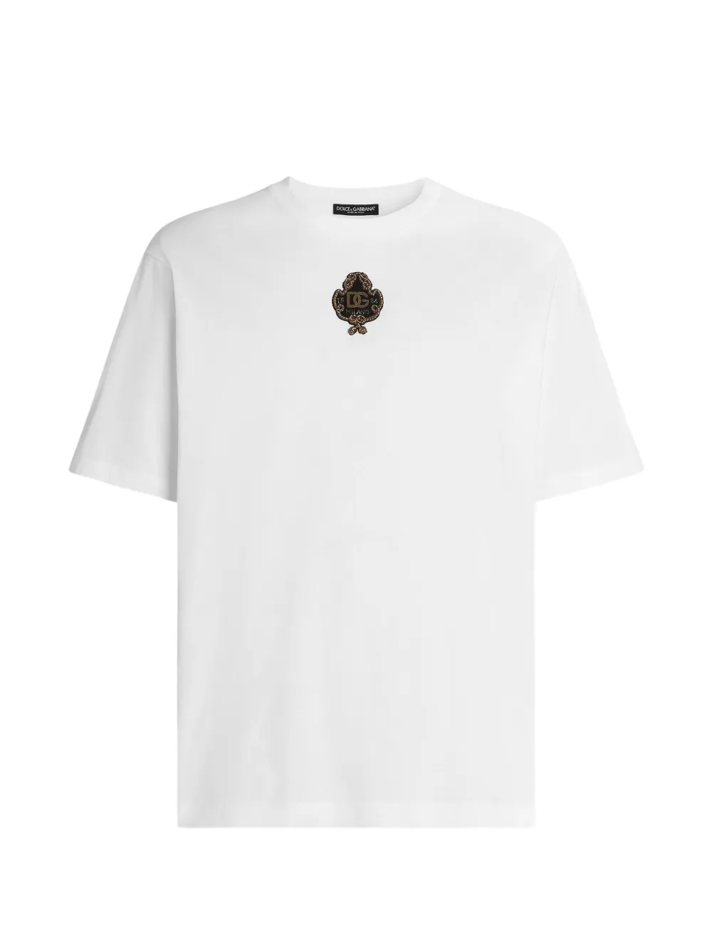 Dolce & Gabbana T-Shirt mit Patch - Weiß