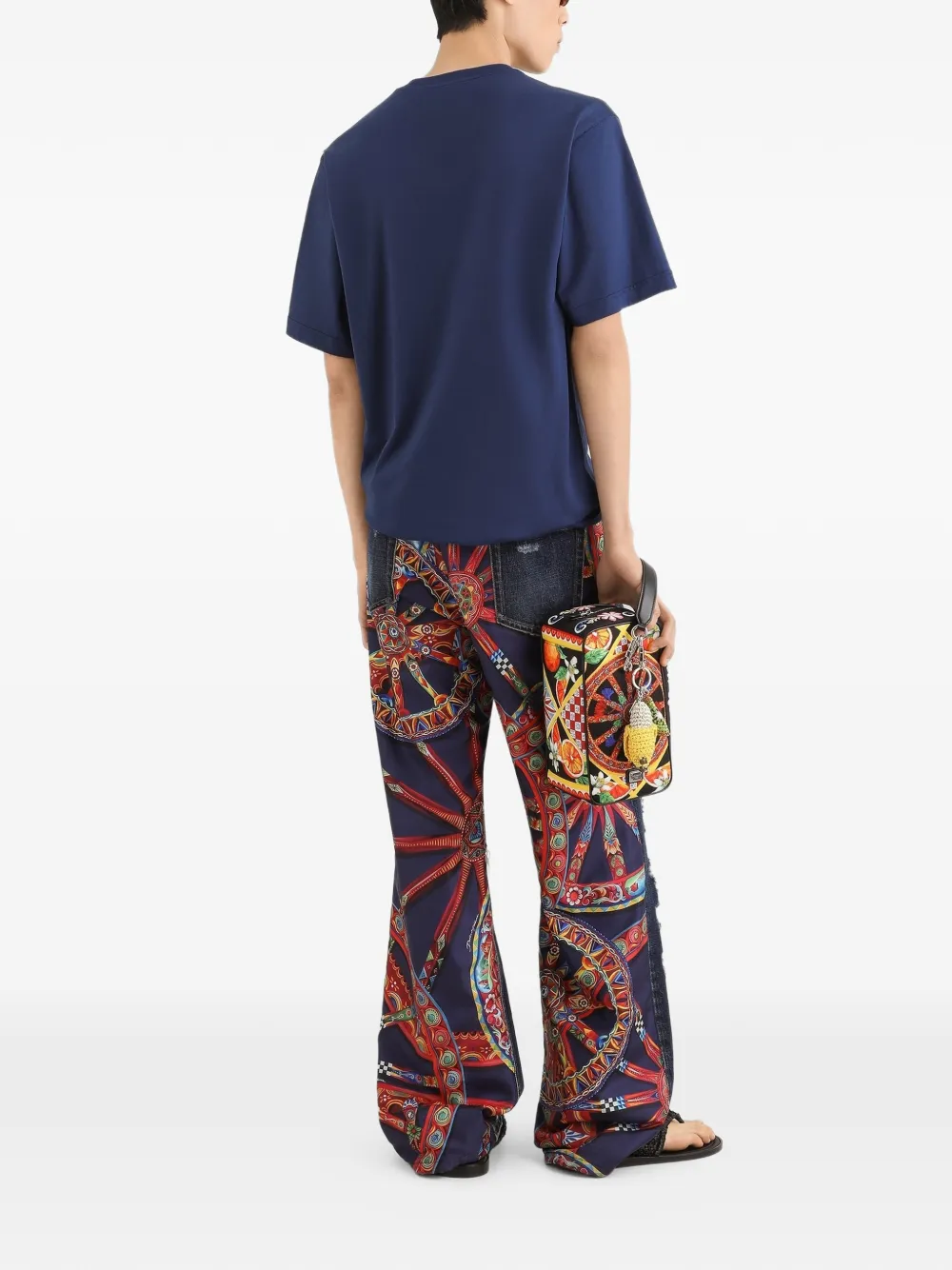 Dolce & Gabbana Katoenen T-shirt met logo Blauw