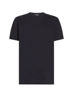 FENDI graphic-embroidered T-Shirt | Black | FARFETCH