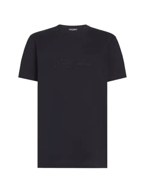 Dolce & Gabbana logo-embroidered T-shirt