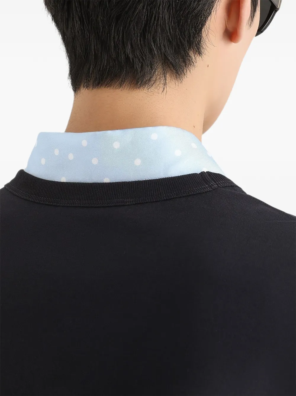Dolce & Gabbana T-shirt met geborduurd logo Blauw