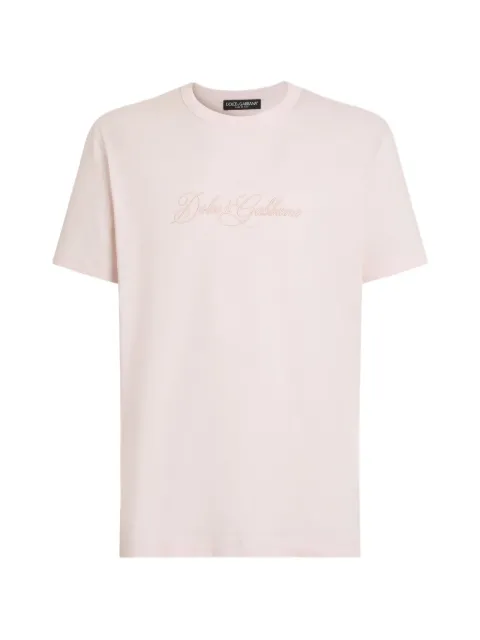 Dolce & Gabbana cotton T-shirt with DG embroidery