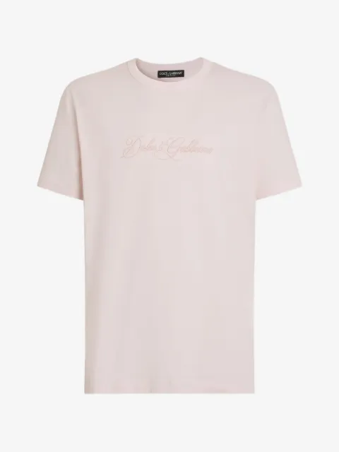 Dolce & Gabbana cotton T-shirt with DG embroidery