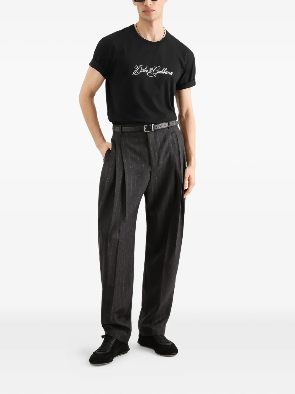Dolce & Gabbana Katoenen T-shirt Zwart