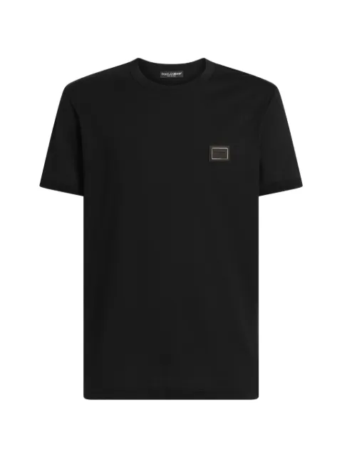 Dolce & Gabbana cotton T-shirt with logo plate