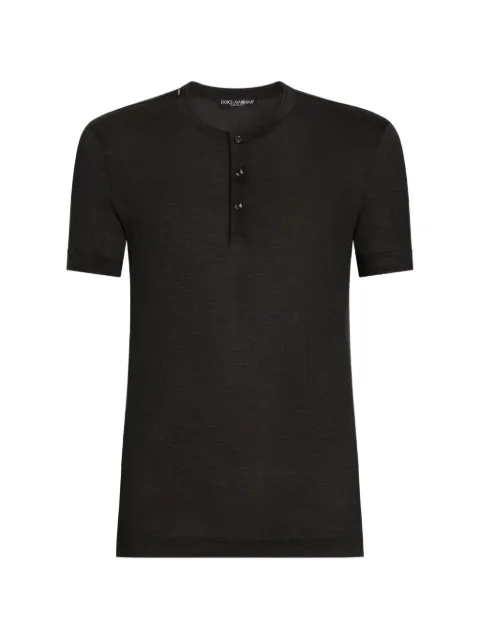 Dolce & Gabbana playera de seda serafino