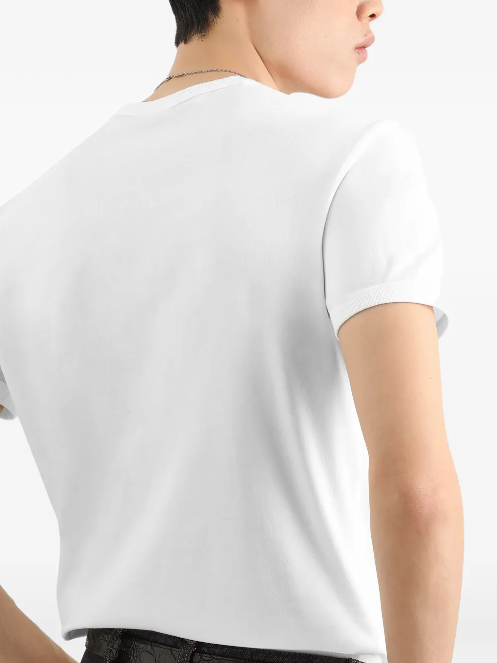 Dolce & Gabbana Katoenen T-shirt met patch Wit