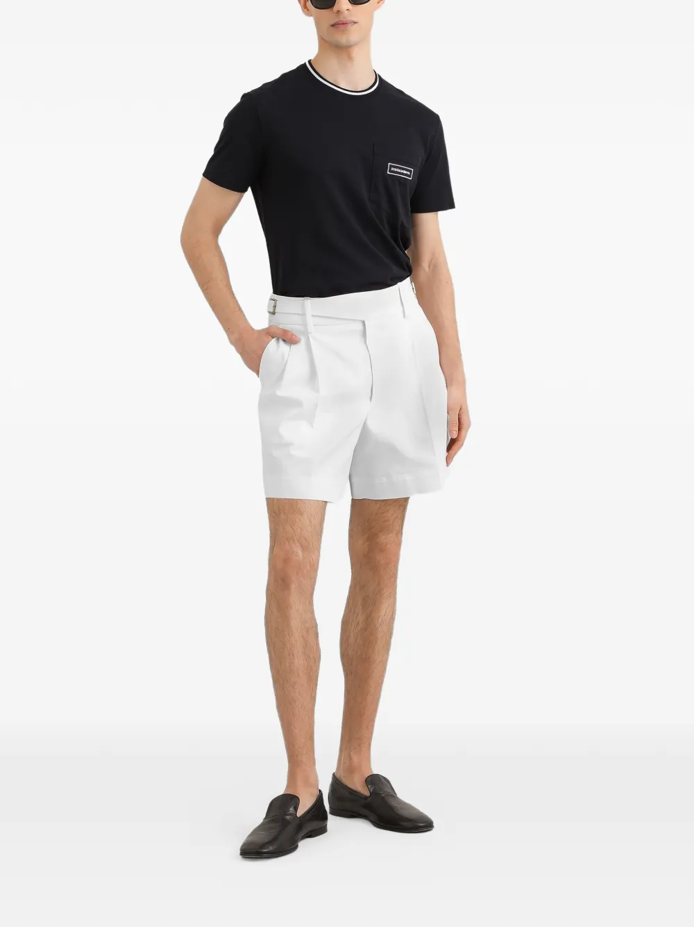 Dolce & Gabbana T-shirt met logopatch Zwart