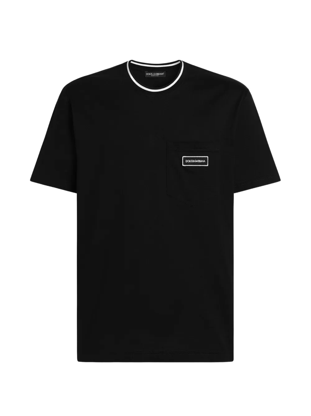 Dolce & Gabbana cotton T-shirt with logo - Schwarz