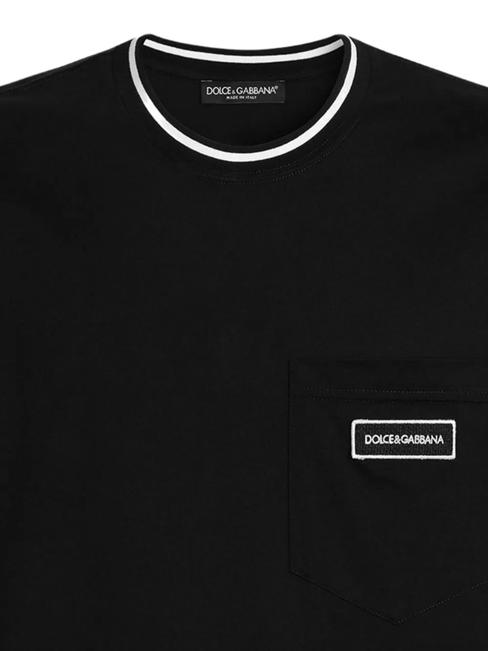 Dolce & Gabbana Katoenen T-shirt met logo Zwart
