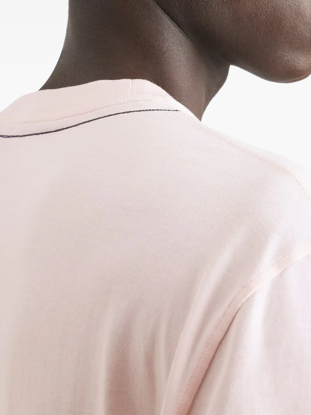 Dolce & Gabbana Katoenen T-shirt met geborduurd DG-logo Roze