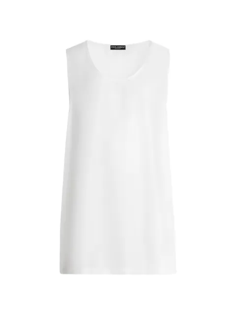 Dolce & Gabbana silk twill tank top