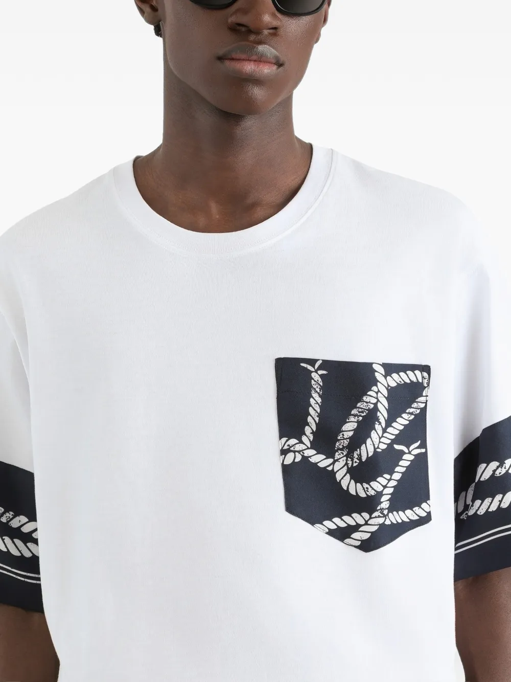 Dolce & Gabbana Katoenen T-shirt met Marina-print Wit