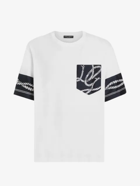 Dolce & Gabbana cotton T-shirt with Marina-print