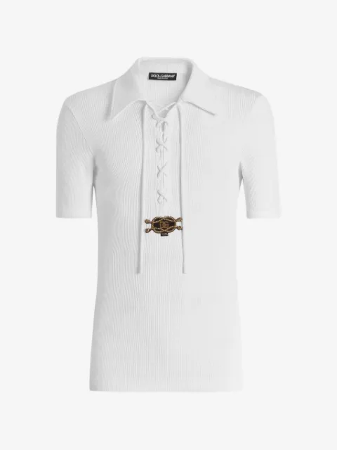 Dolce & Gabbana cotton interlock serafino shirt