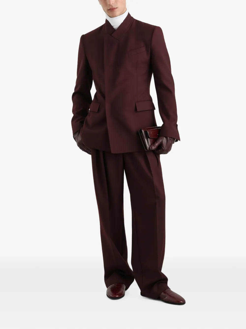 Dolce & Gabbana silk-georgette shirt Wit