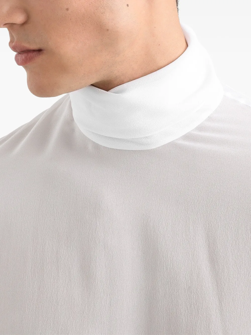 Dolce & Gabbana silk-georgette shirt Wit