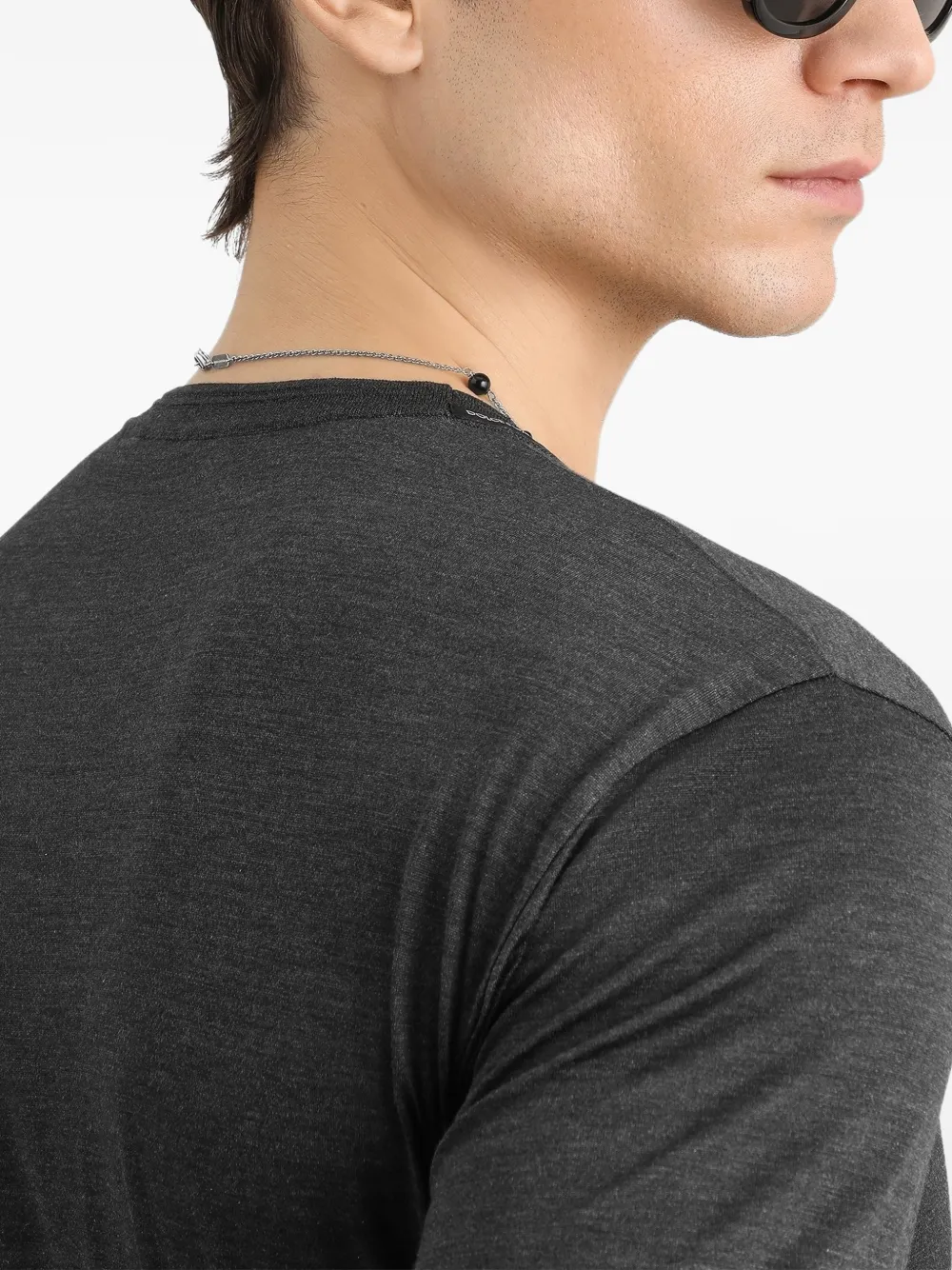 Dolce & Gabbana Zijden T-shirt Grijs