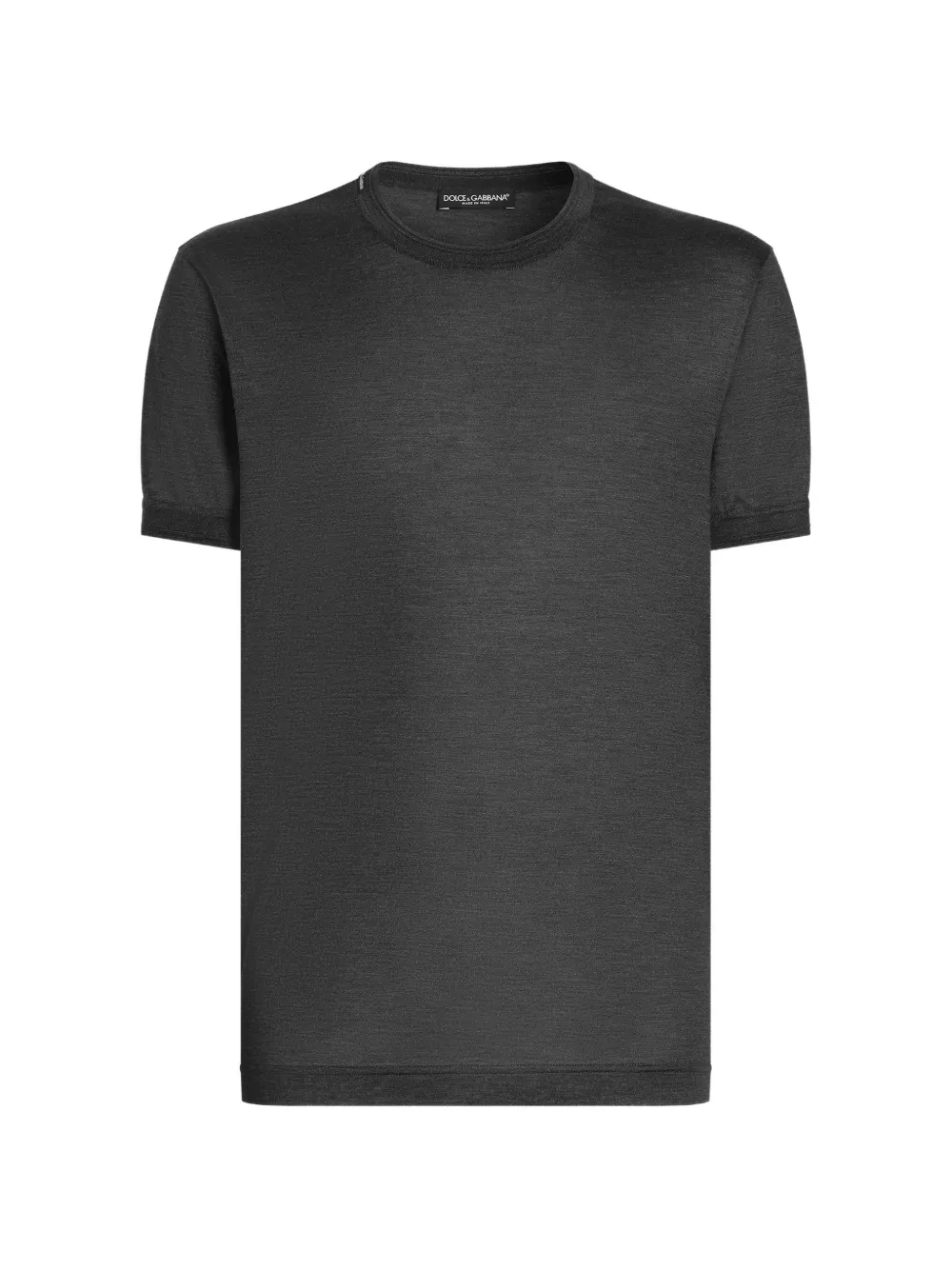 Dolce & Gabbana T-shirt in seta - Grigio