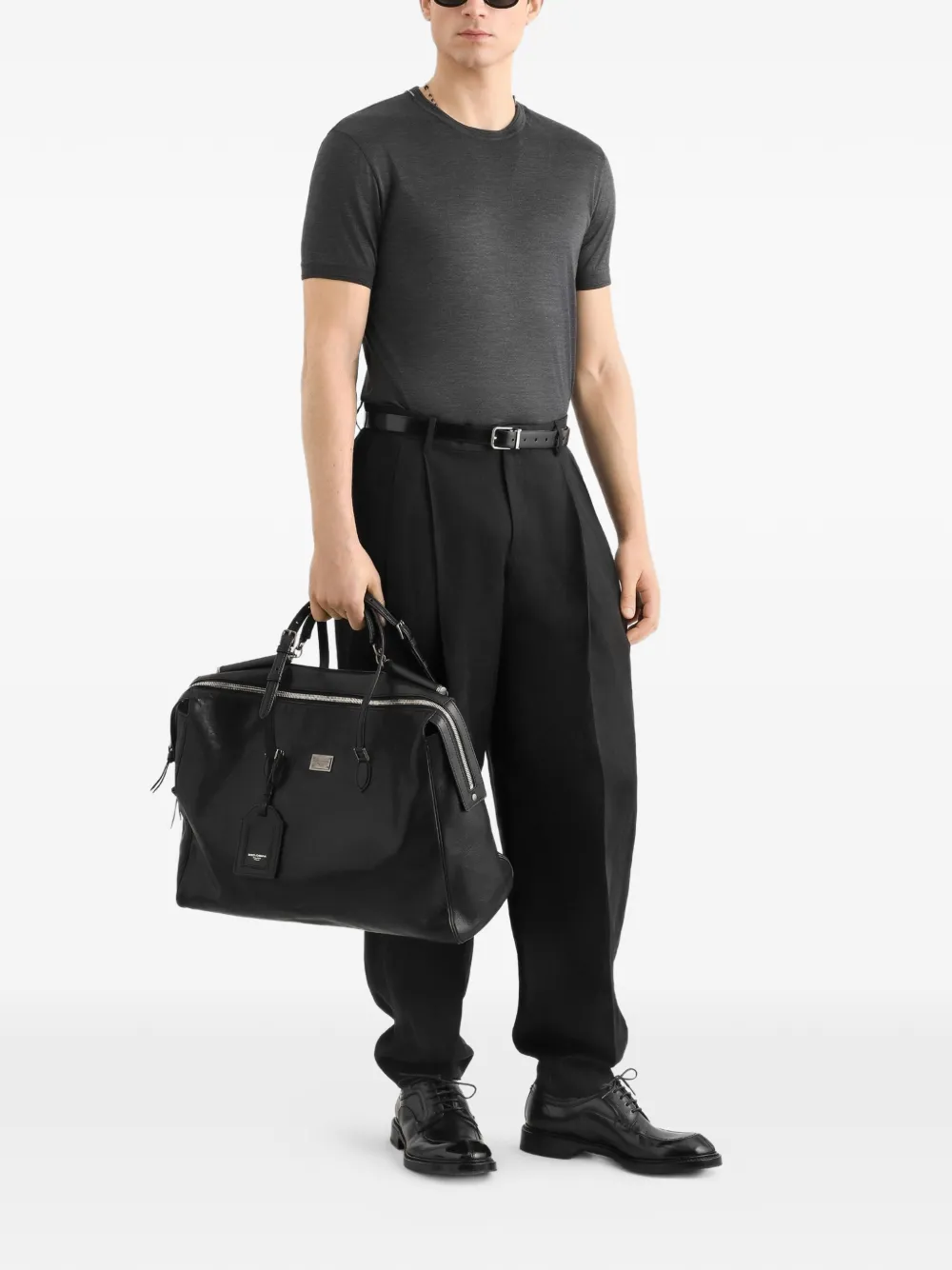 Dolce & Gabbana Zijden T-shirt Grijs