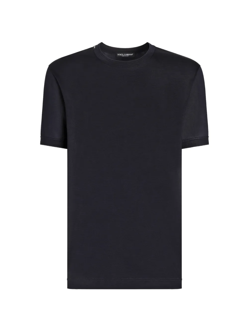 Dolce & Gabbana T-Shirt aus Seiden-Jersey - Blau