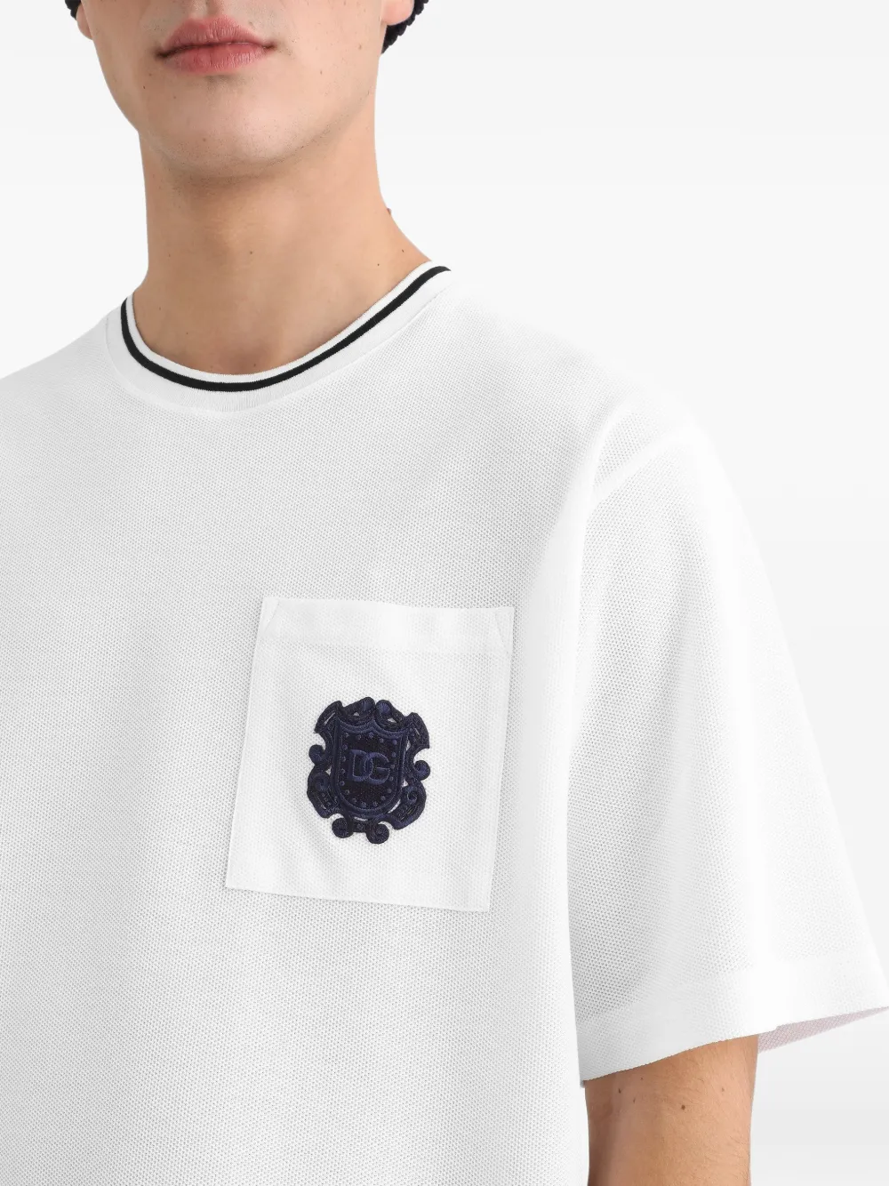 Dolce & Gabbana T-shirt met patch Wit