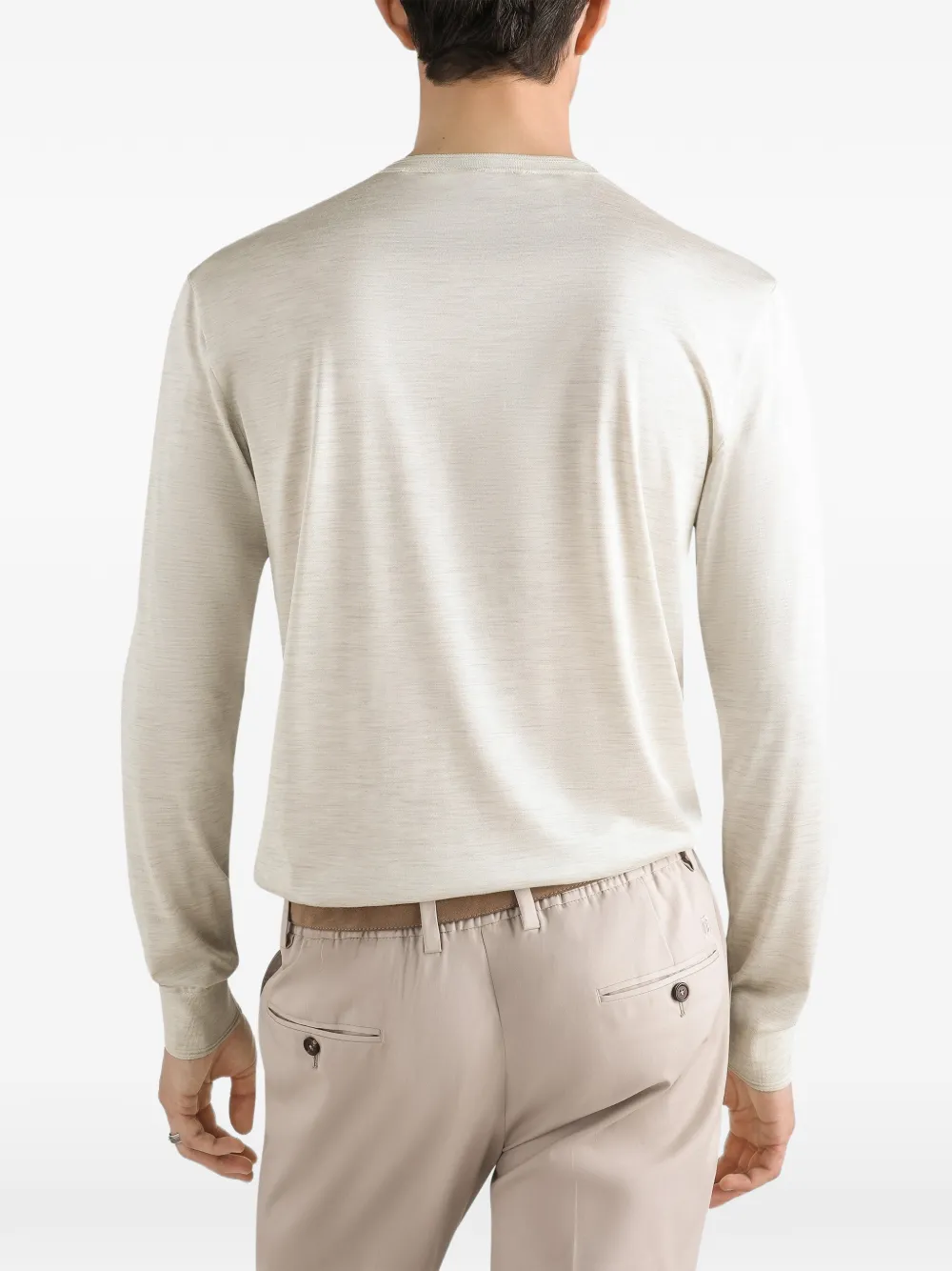 Dolce & Gabbana Zijden T-shirt Beige