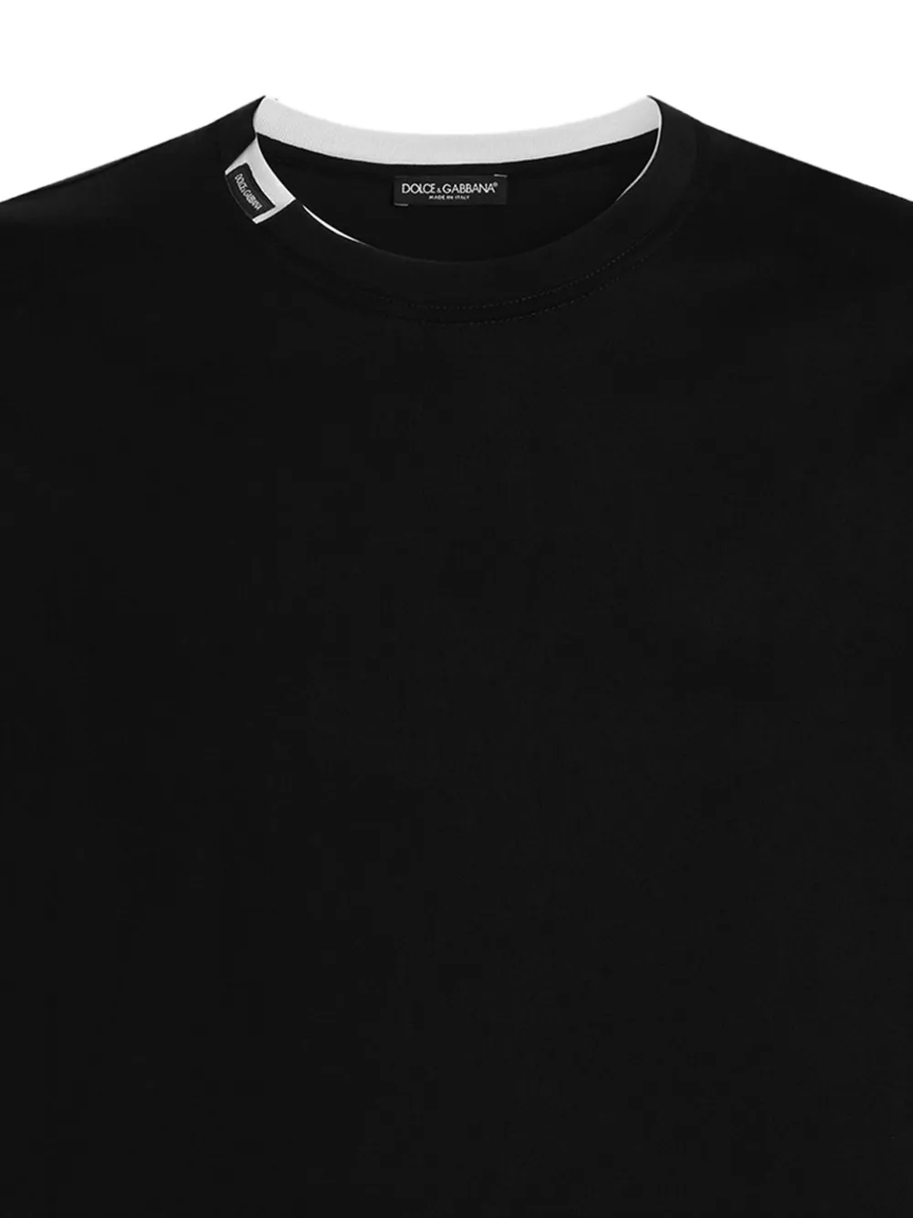 Dolce & Gabbana Katoenen jersey T-shirt Zwart