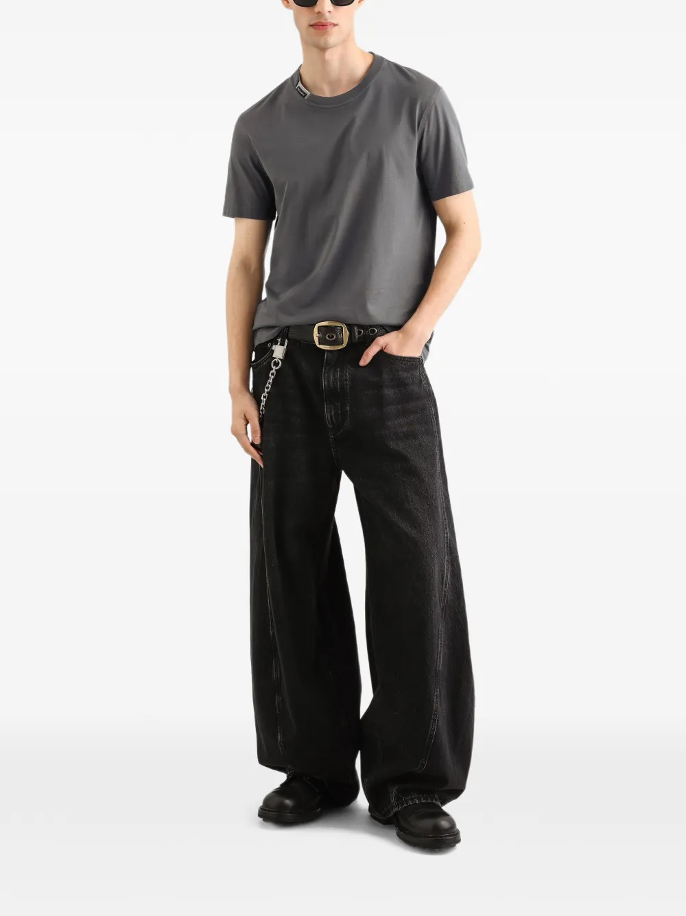 Dolce & Gabbana Katoenen jersey T-shirt Grijs
