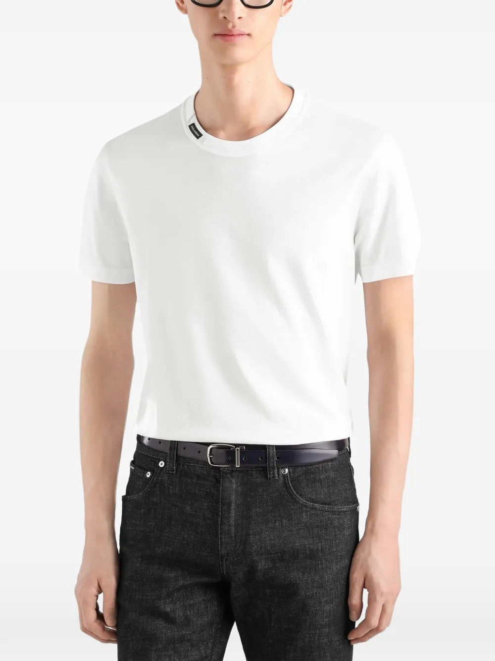 Dolce & Gabbana Katoenen jersey T-shirt Wit