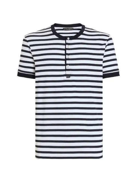 Dolce & Gabbana serafino striped cotton T-shirt