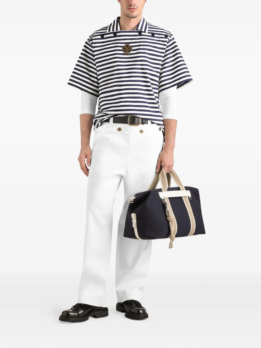 Dolce & Gabbana Gestreept poloshirt Blauw