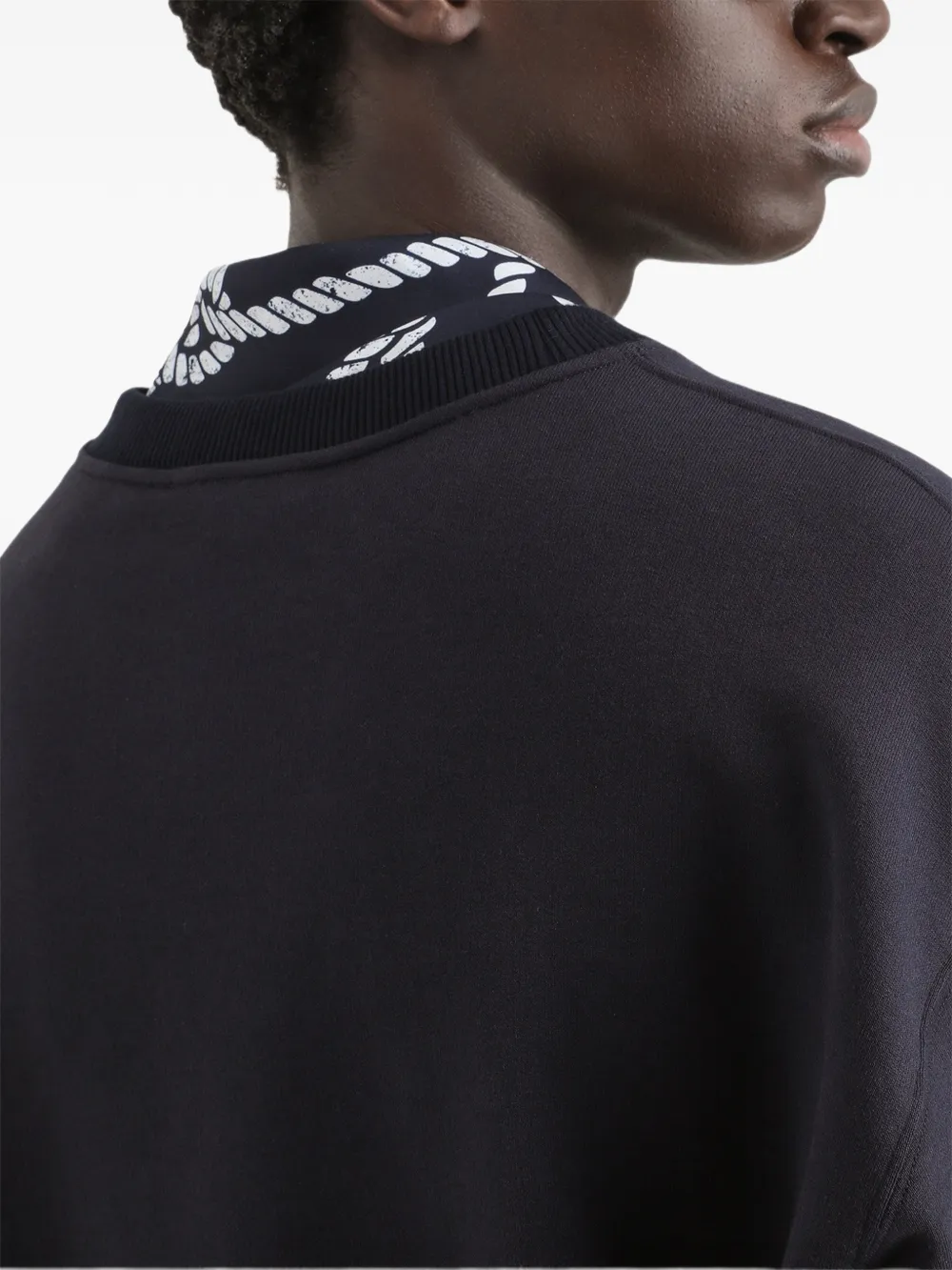 Dolce & Gabbana Katoenen sweater met borduurwerk Blauw