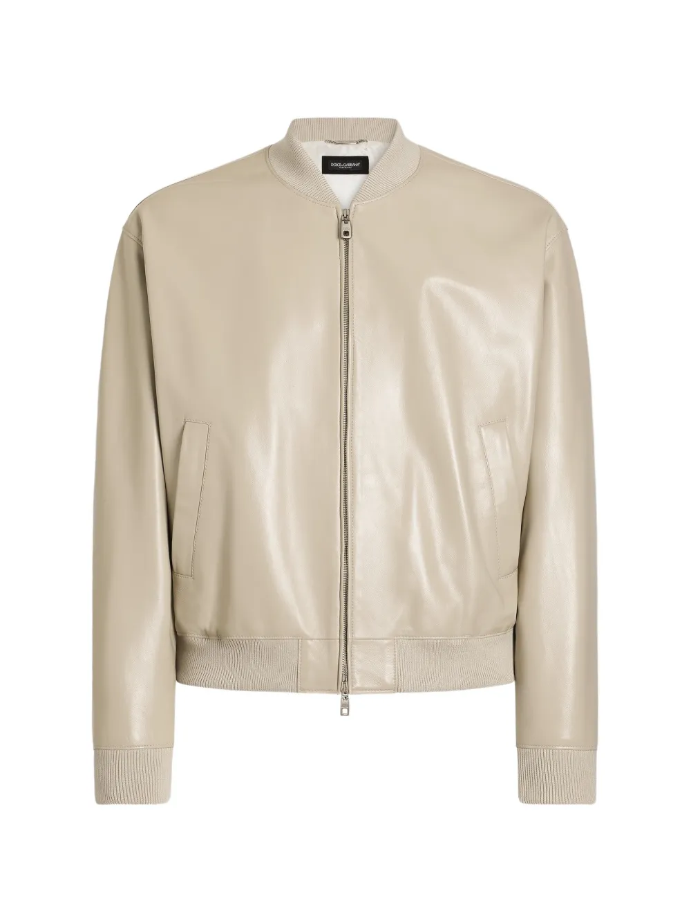 Dolce & Gabbana Bomberjacke aus Nappa - Nude