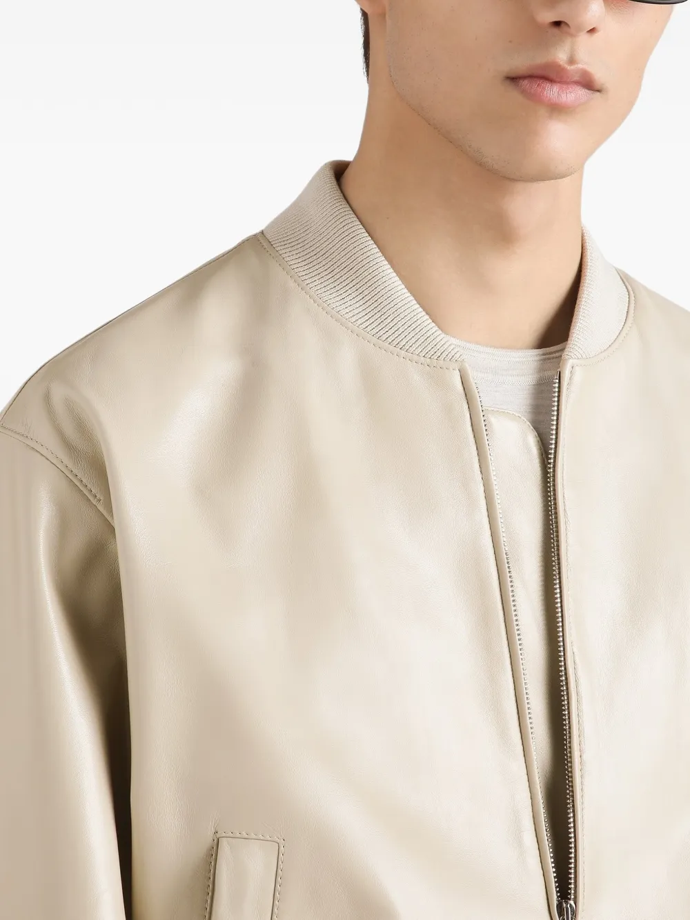 Dolce & Gabbana Nappa bomberjack Beige