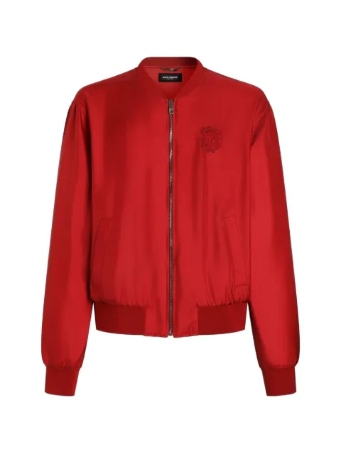 Dolce & Gabbana chamarra bomber de seda