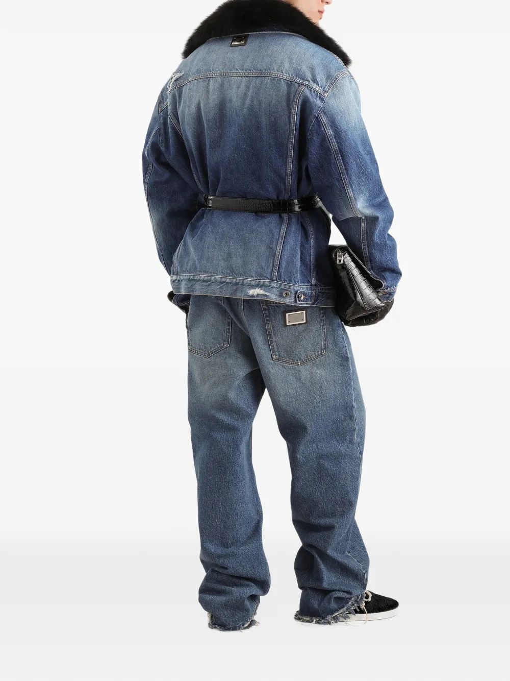 Dolce & Gabbana Denim jack Blauw