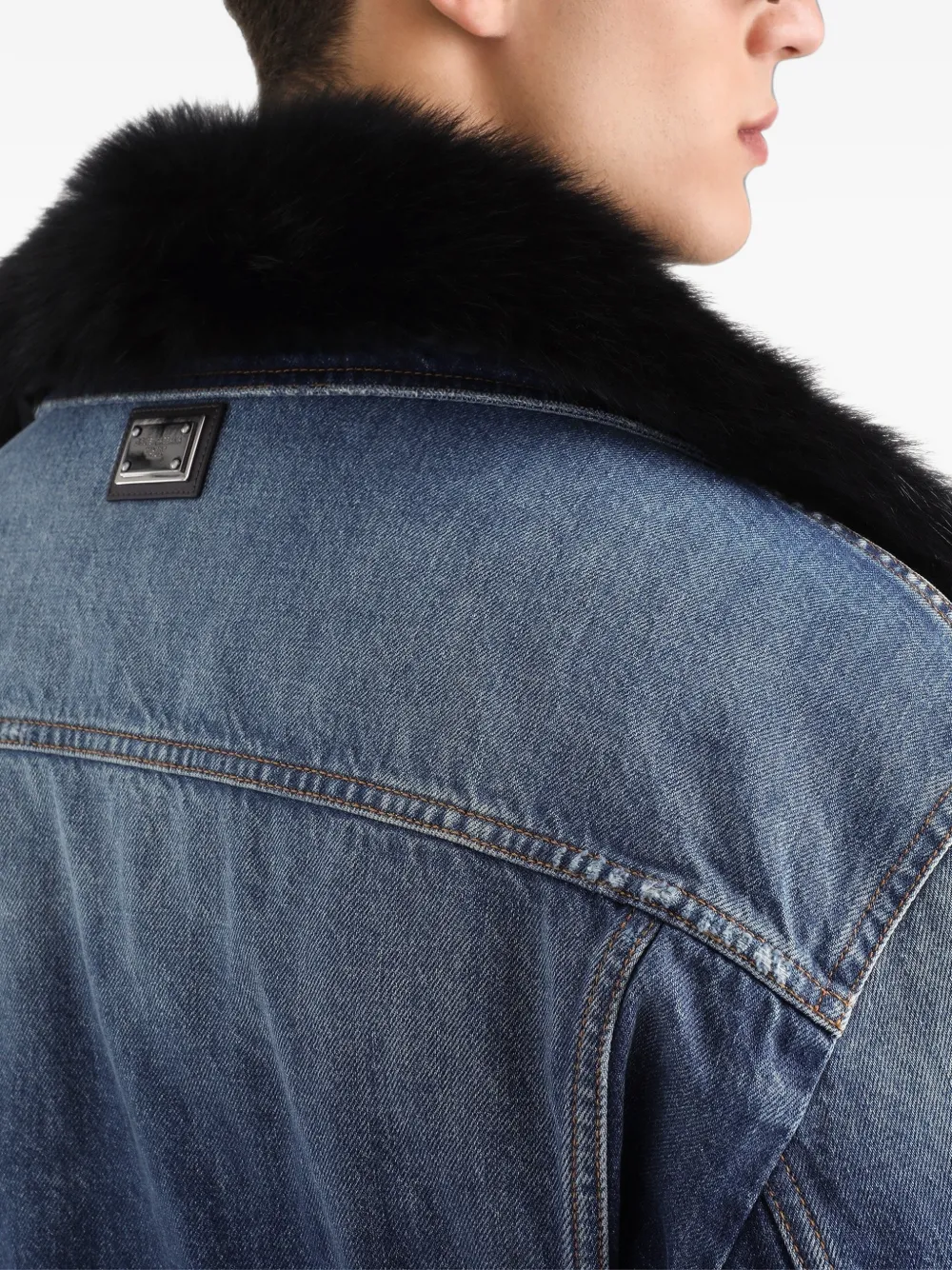 Dolce & Gabbana Denim jack Blauw