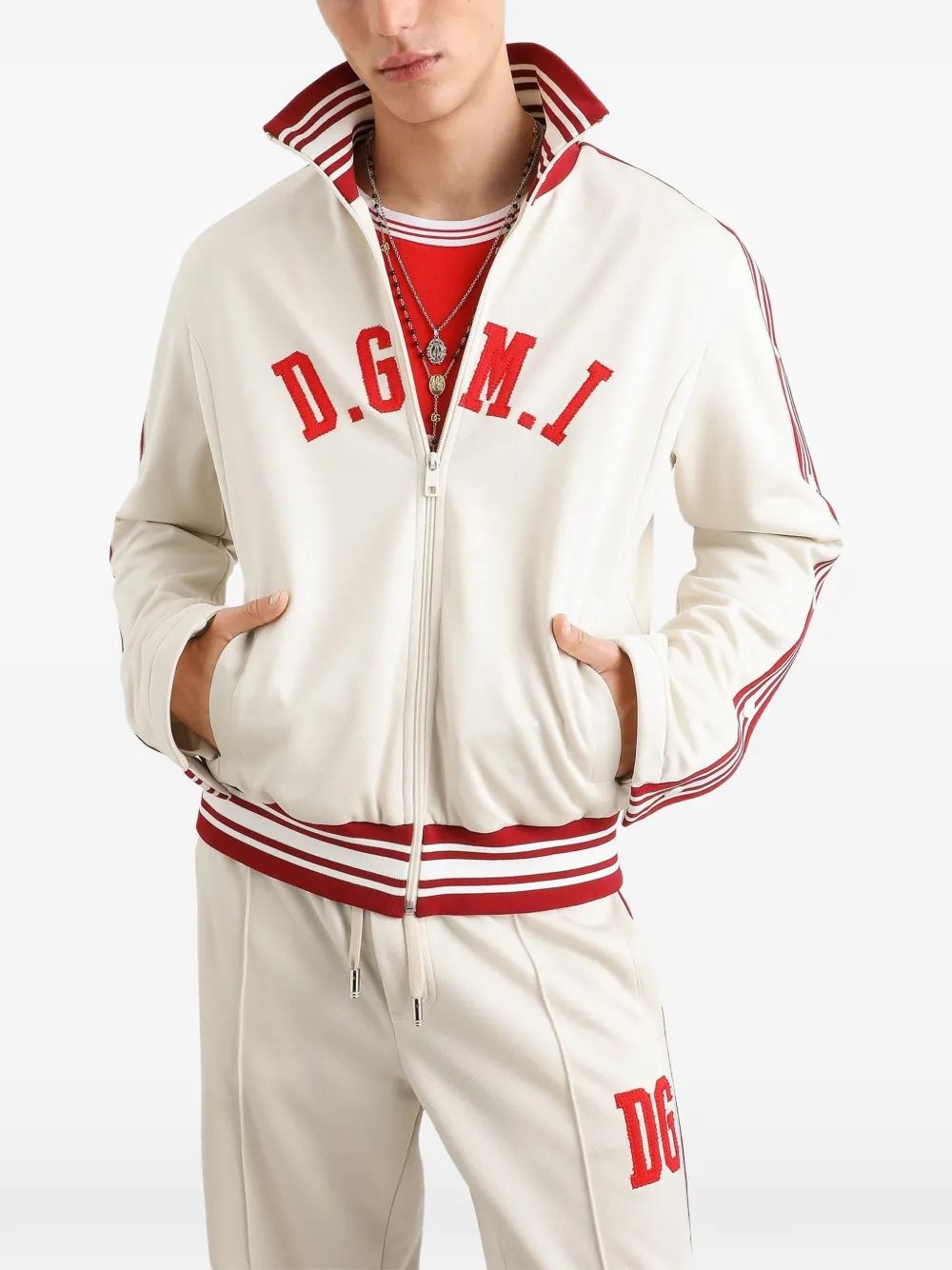 Dolce & Gabbana Piqué sweater Beige