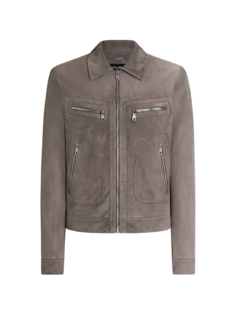 Dolce & Gabbana chaqueta de ante con botones