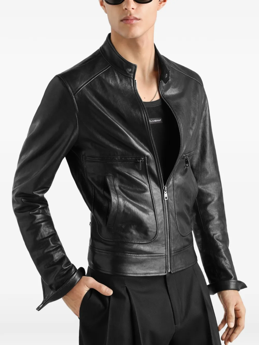 Dolce & Gabbana Jack van nappa leer Zwart