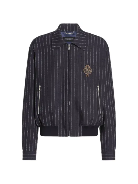 Dolce & Gabbana logo-patch bomber jacket